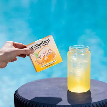 Waterdrop microdrink oranje x12