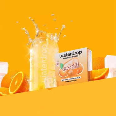 Waterdrop microdrink oranje x12