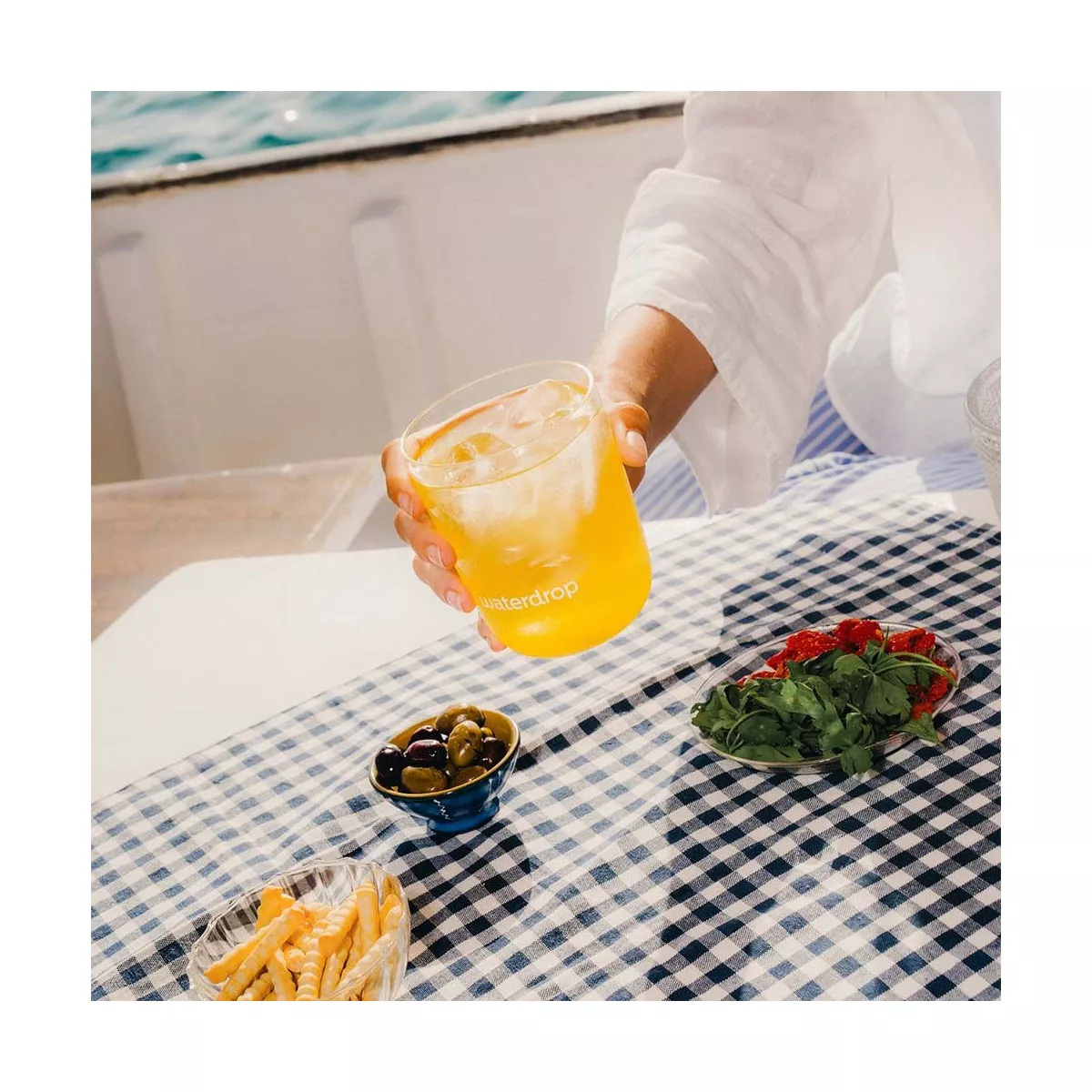 Waterdrop microdrink oranje x12