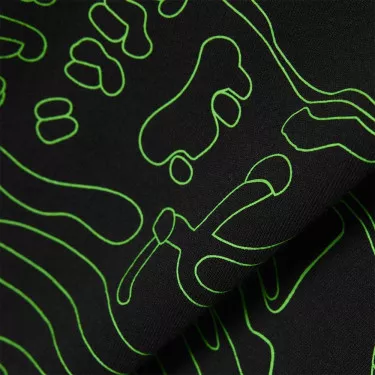 Lacoste Sport Ultra Dry T-shirt Krokodilprint Zwart / Groen