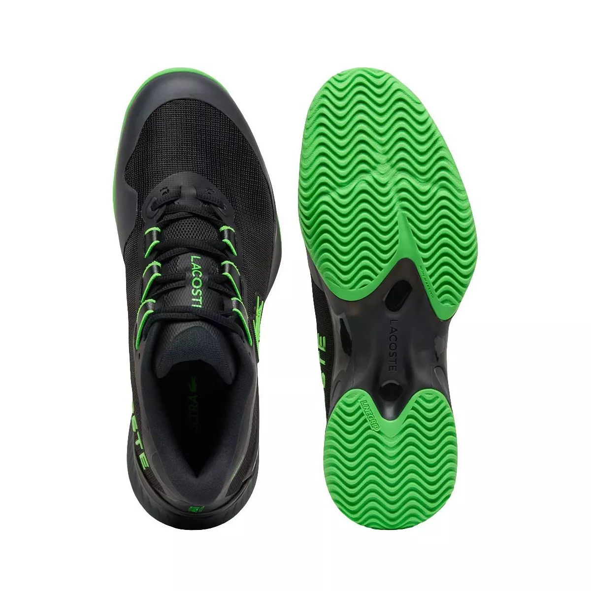Lacoste AG-LT Ultra tennisschoenen gravel zwart / groen