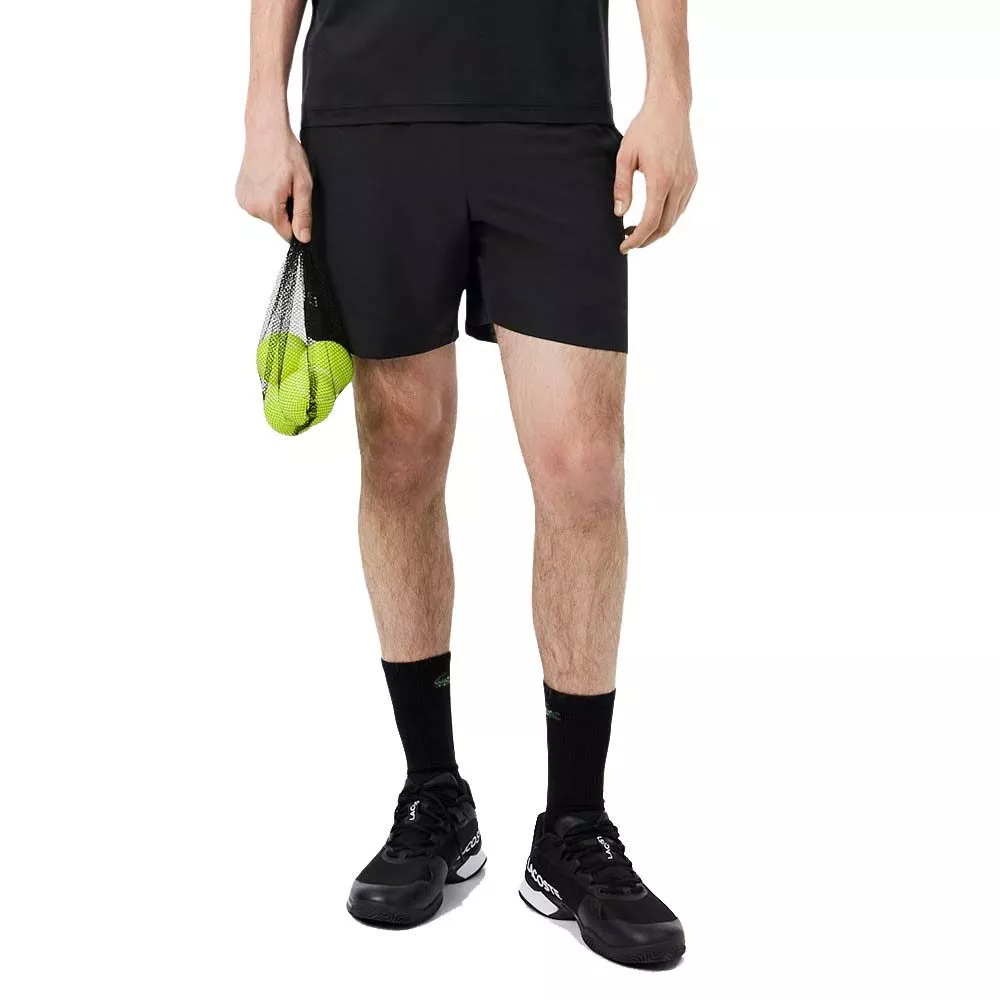 Lacoste Tennis Ultra Dry Reflecterende Short Zwart