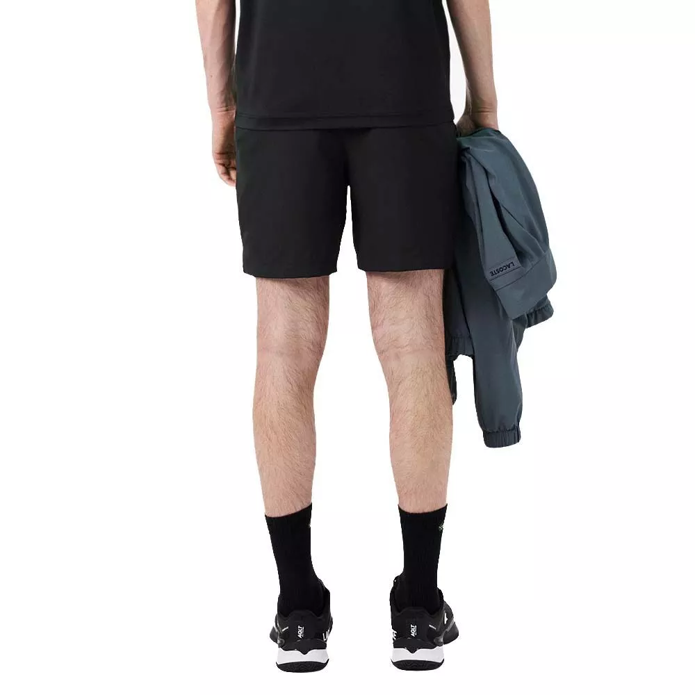 Lacoste Tennis Ultra Dry Reflecterende Short Zwart