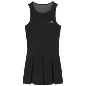 Lacoste Tennis Geplooide Jurk Zwart