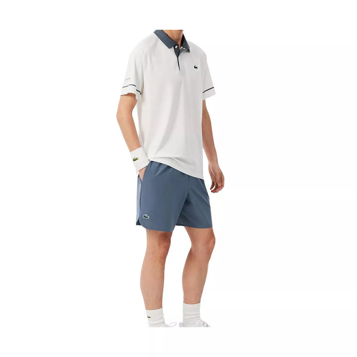 Lacoste Tennis x Novak Djokovic On Court Short Grijs