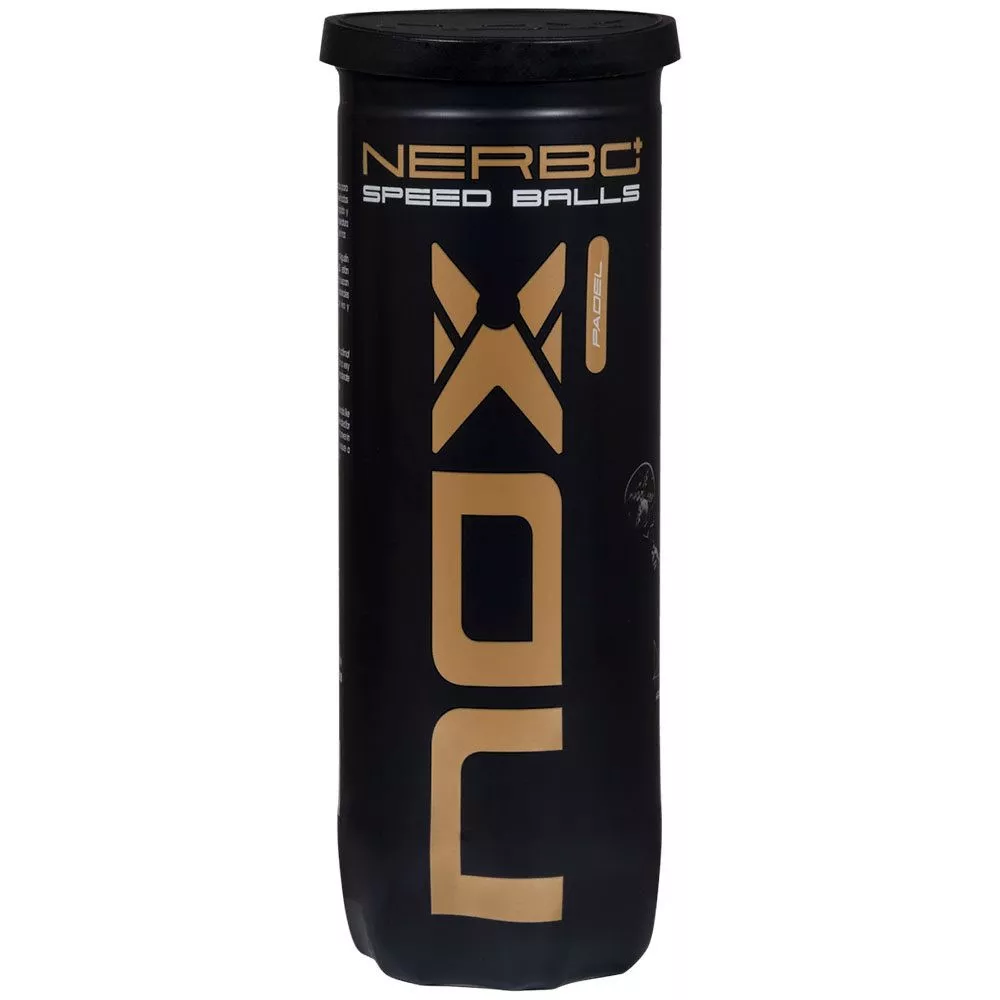 Tube met 3 Nox Nerbo+ Speed Padelballen