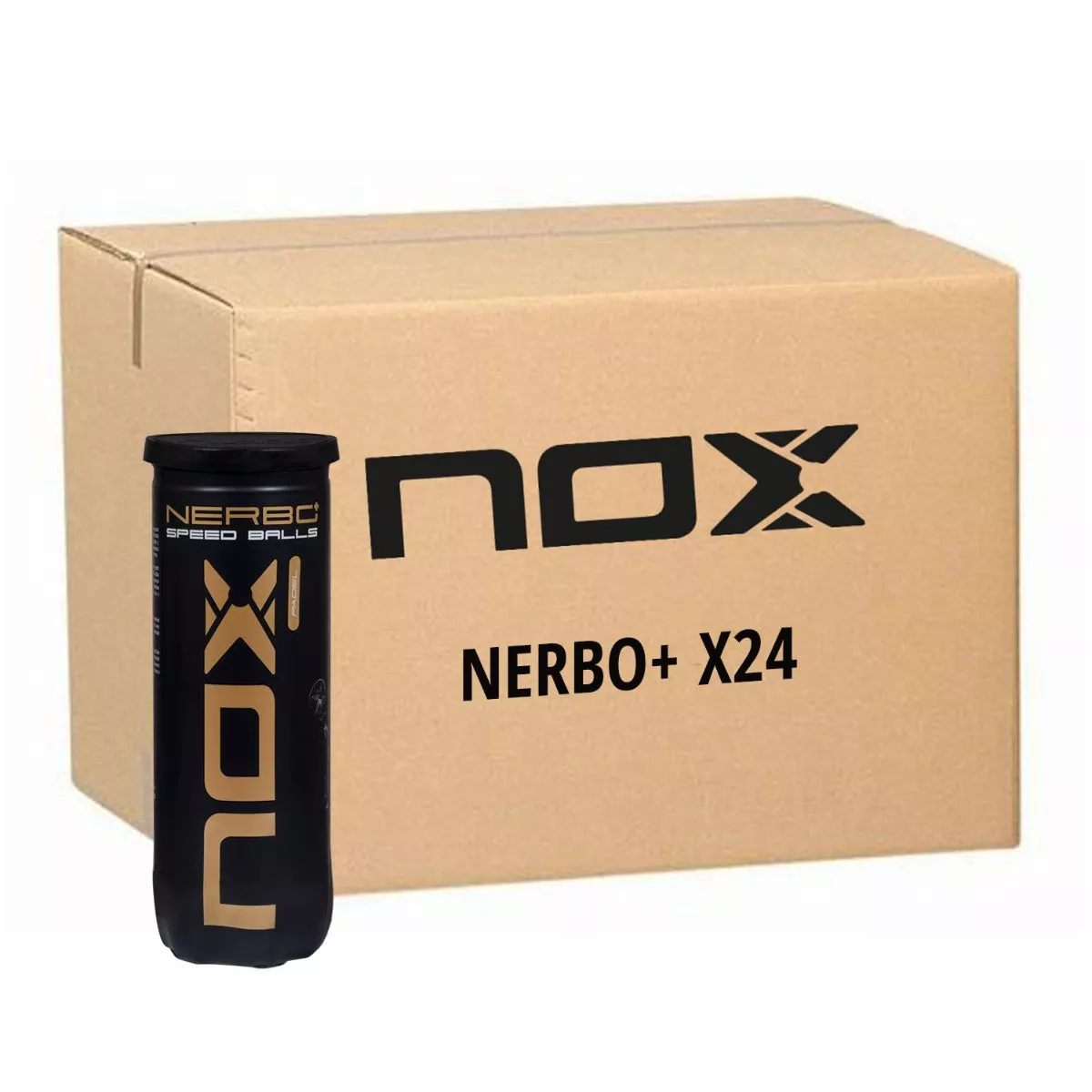 Nox Nerbo+ Speed Padelballen - box 24 Tubes