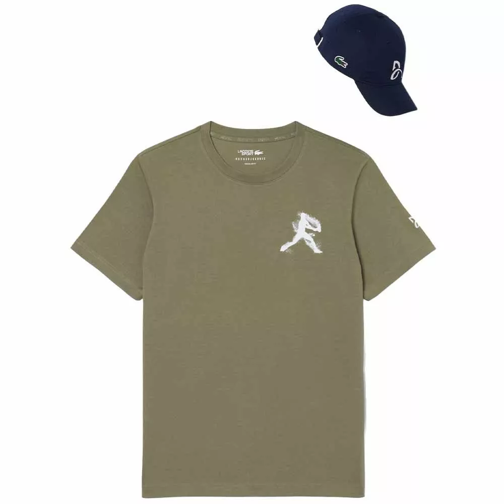 Lacoste Tennis x Novak Djokovic pack T-shirt + pet kaki