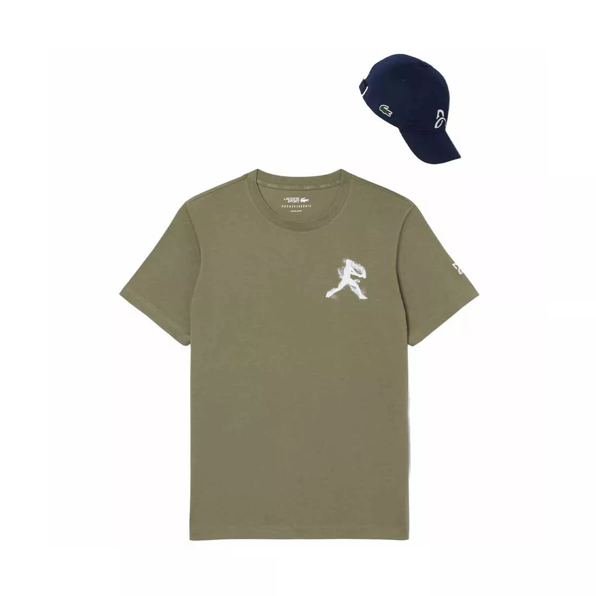 Lacoste Tennis x Novak Djokovic pack T-shirt + pet kaki