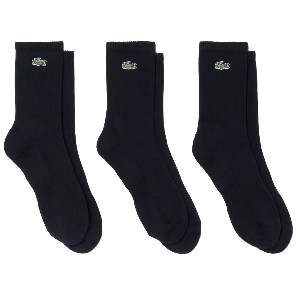 Lacoste Sport Long sokken zwart (3 paar)