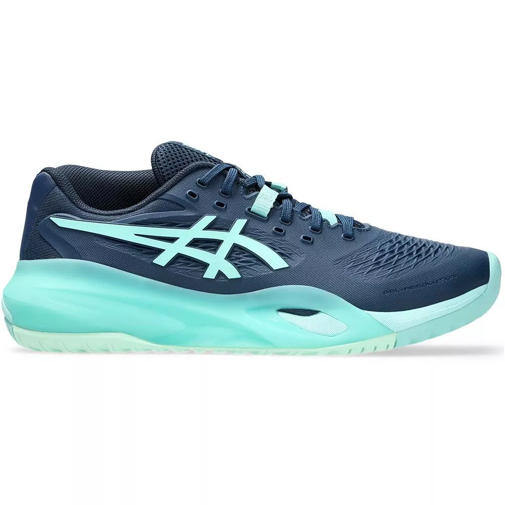 Asics Gel Resolution X tennisschoenen marineblauw / turquoise