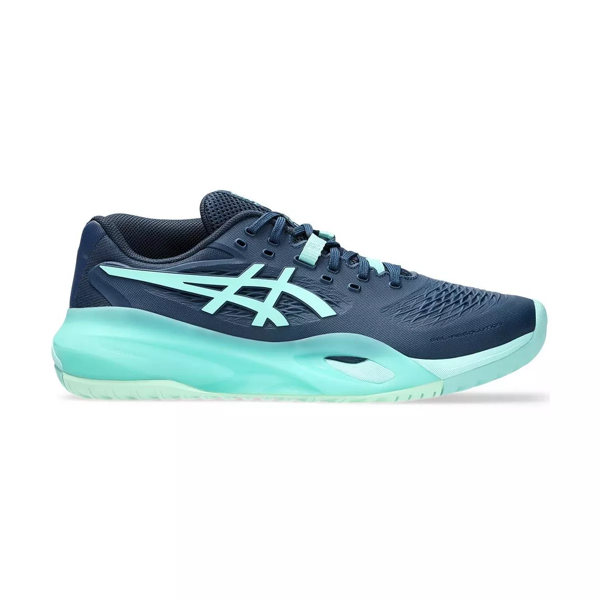 Asics Gel Resolution X tennisschoenen marineblauw / turquoise