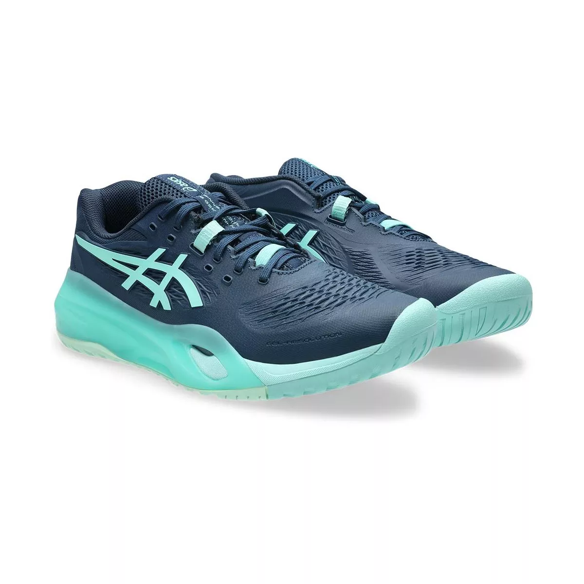 Asics Gel Resolution X tennisschoenen marineblauw / turquoise