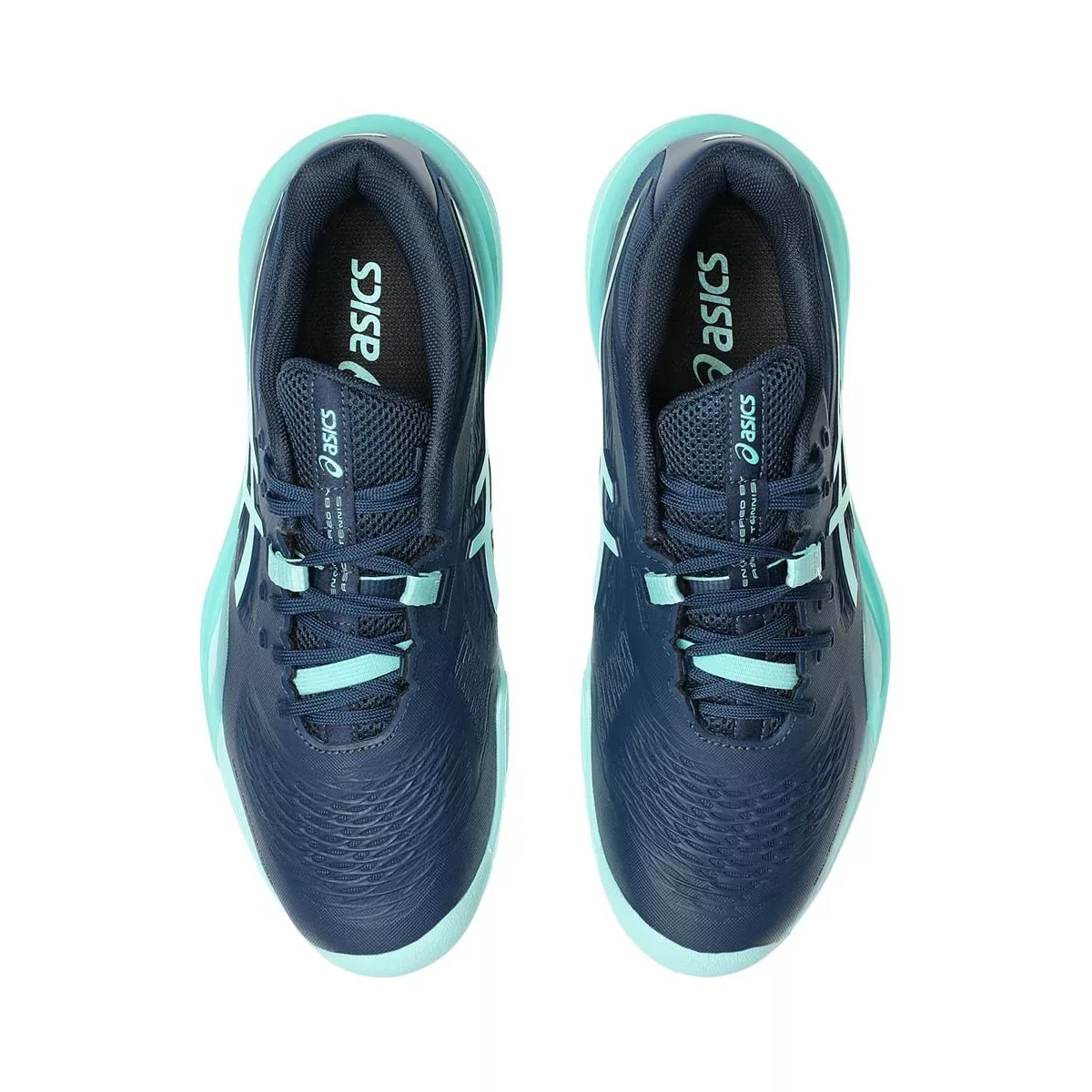 Asics Gel Resolution X tennisschoenen marineblauw / turquoise