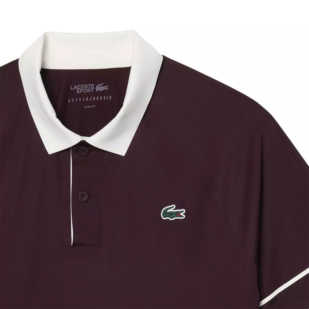 Lacoste Tennis Novak Djokovic On Court polo bruin
