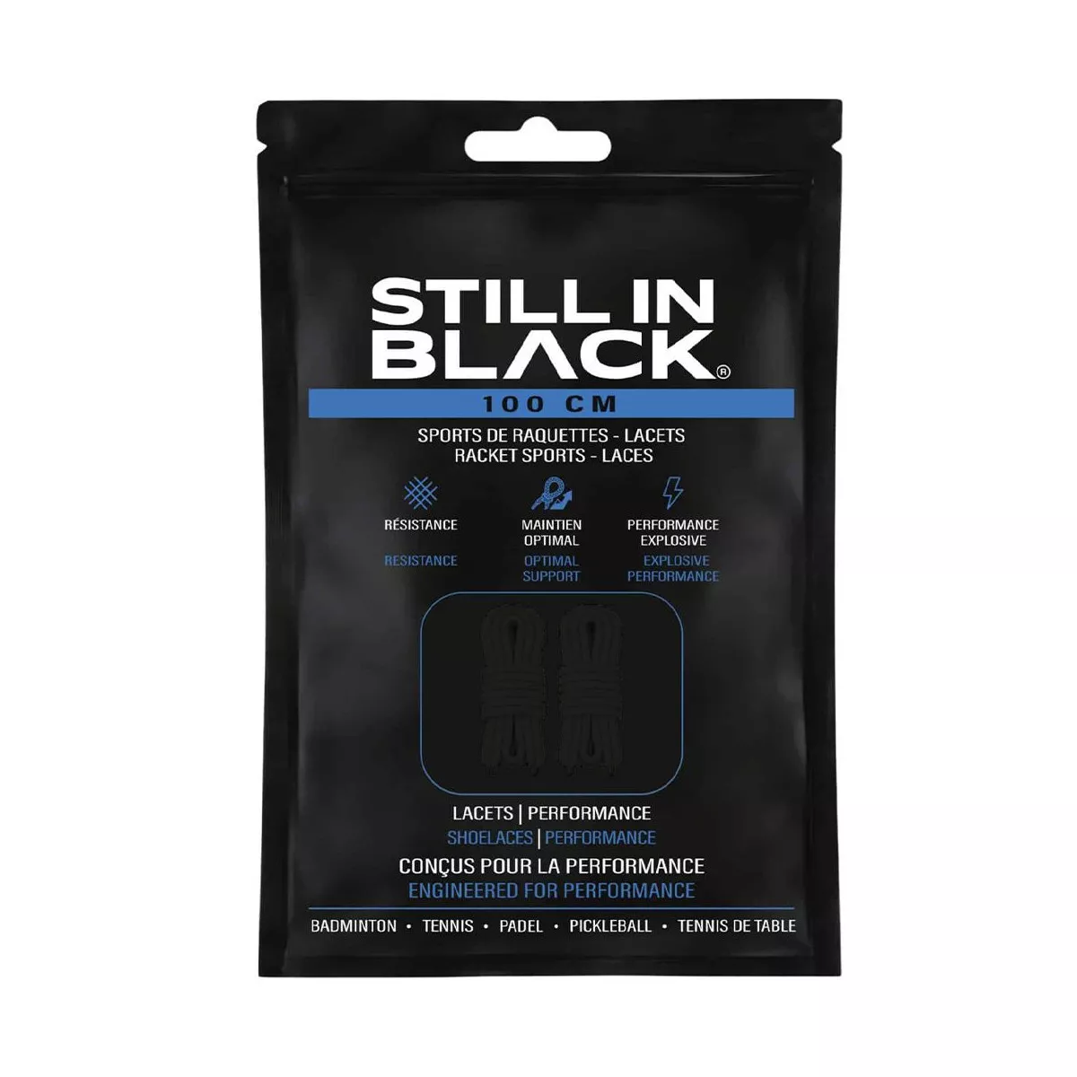 Still In Black 100 cm veters zwart