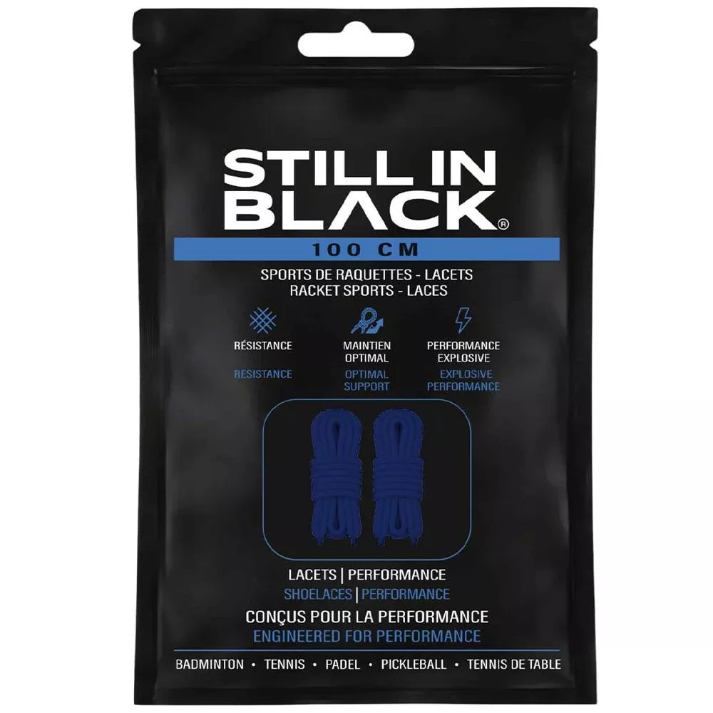 Still In Black 100 cm veters blauw