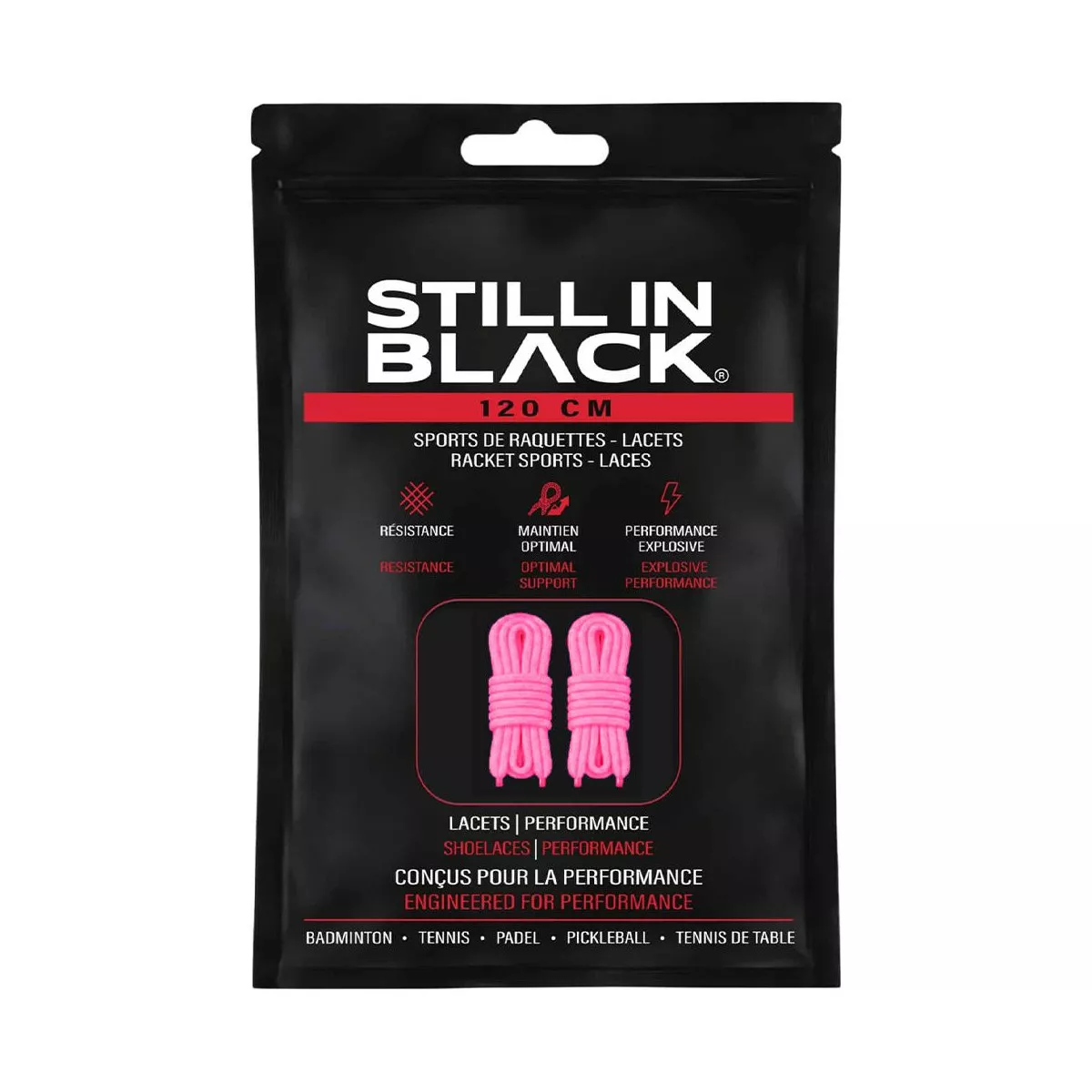Still In Black 120 cm veters roze