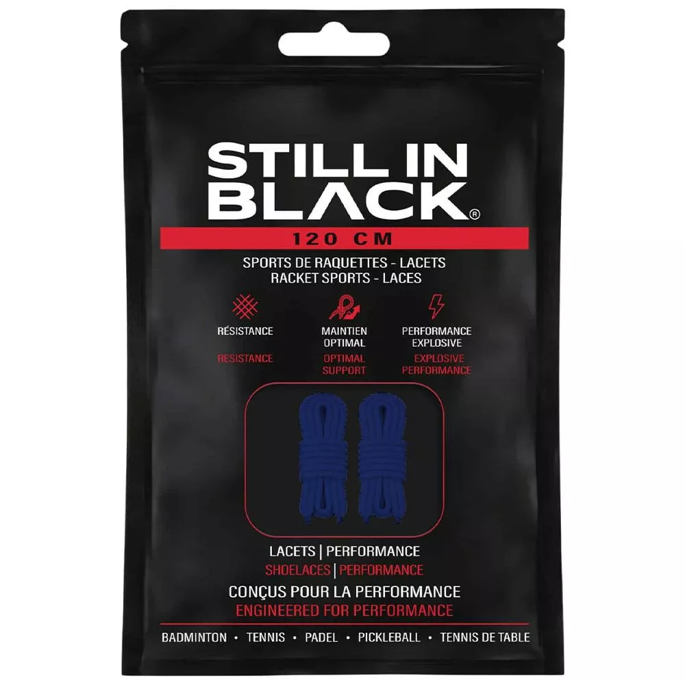 Still In Black 120 cm veters blauw