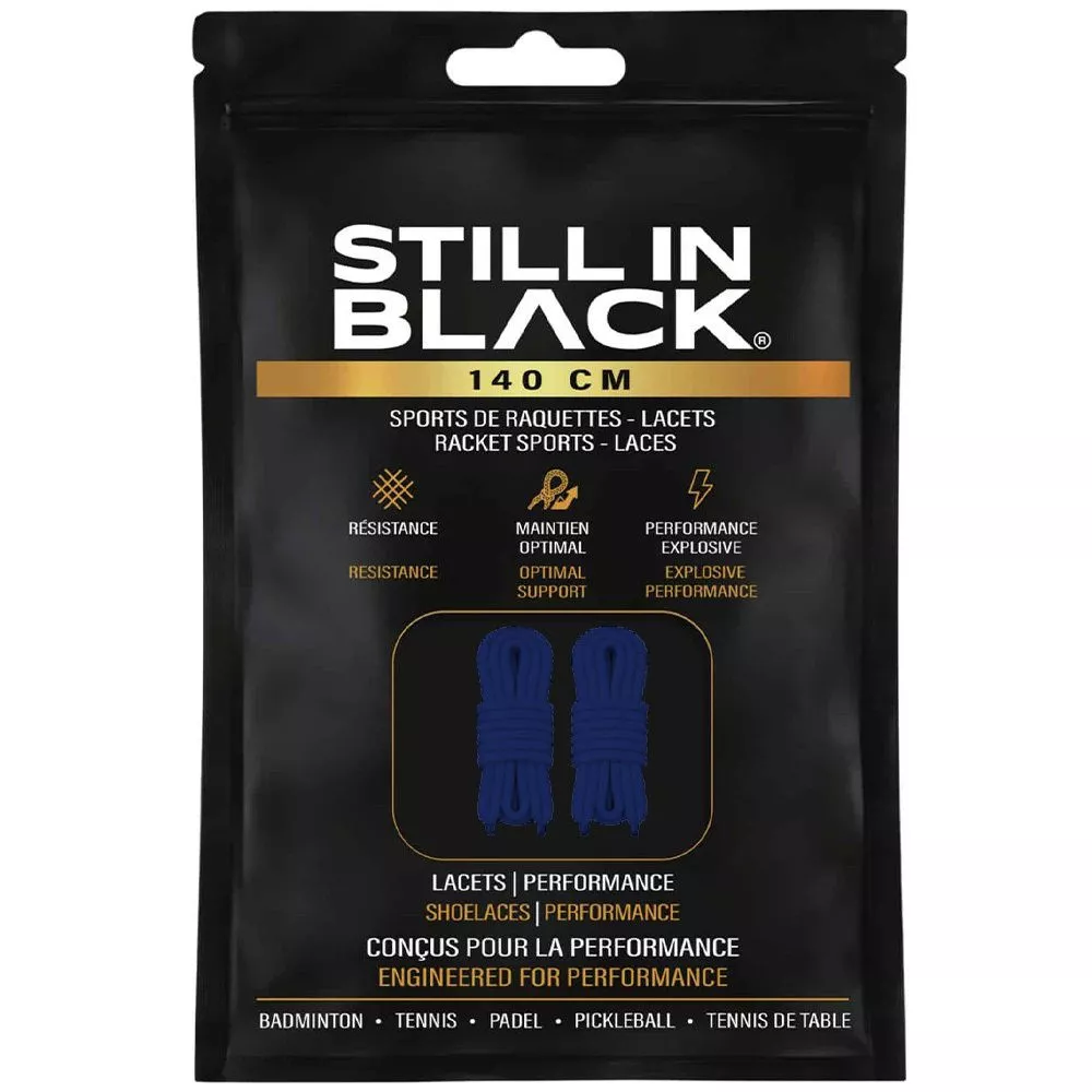 Still In Black 140 cm veters blauw