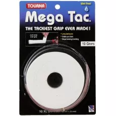 Tourna Mega Tac XL Overgrip White x 10