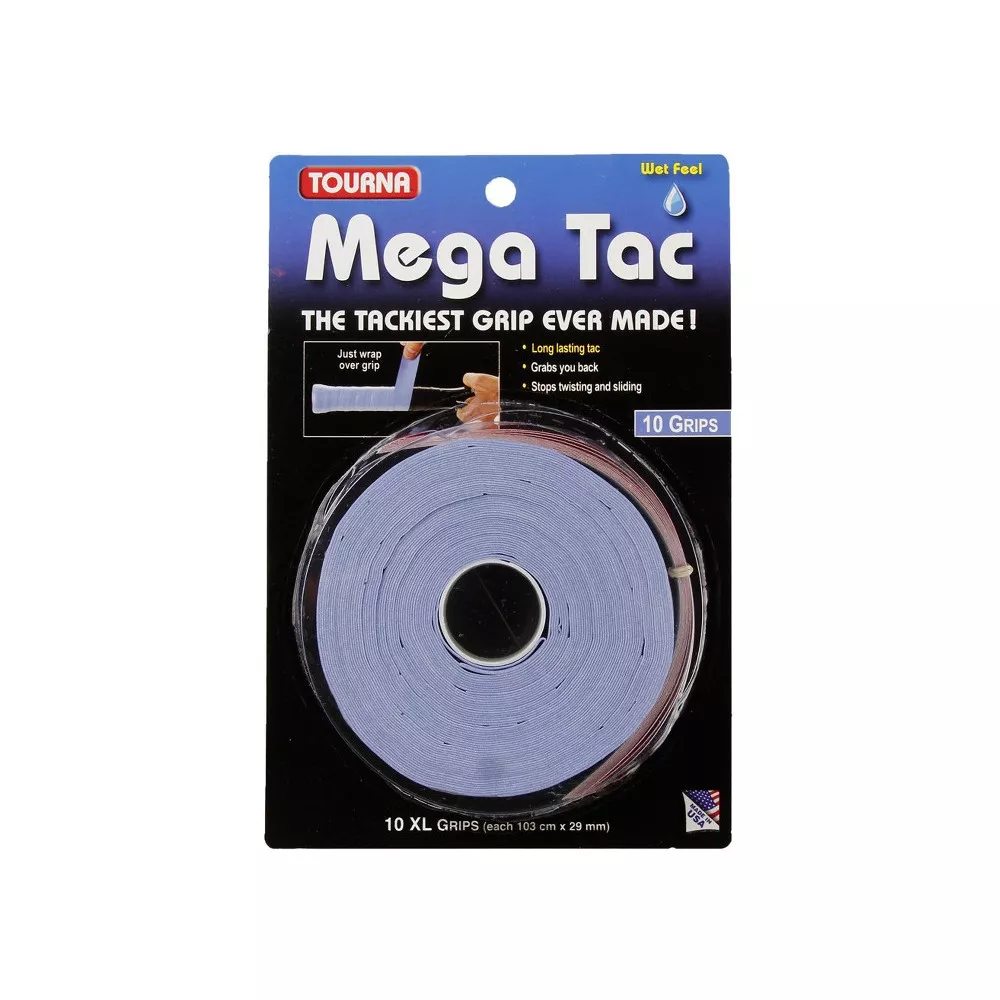 Tourna Mega Tac XL Overgrip Blue x 10