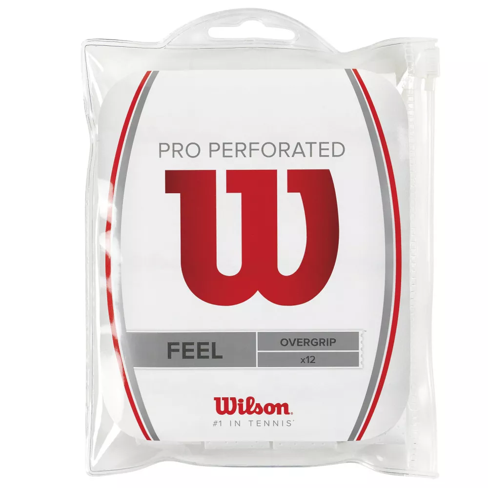 Wilson Overgrip Pro Perforated Overgrip White x 12